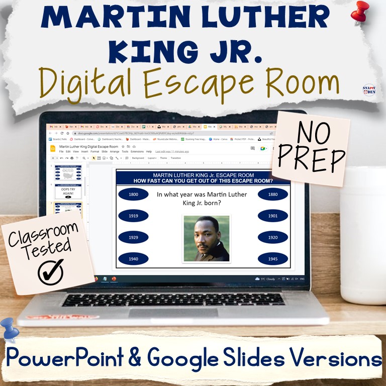 Martin Luther King Jr. Day escape room