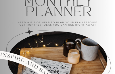 January Monthly Planner (and a FREEBIE) for Middle School ELA Class
